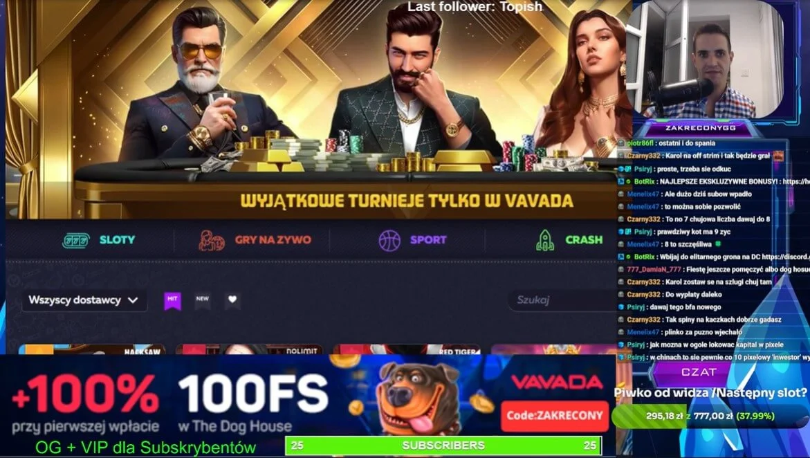 ZakreconyGG podczas transmisji na żywo